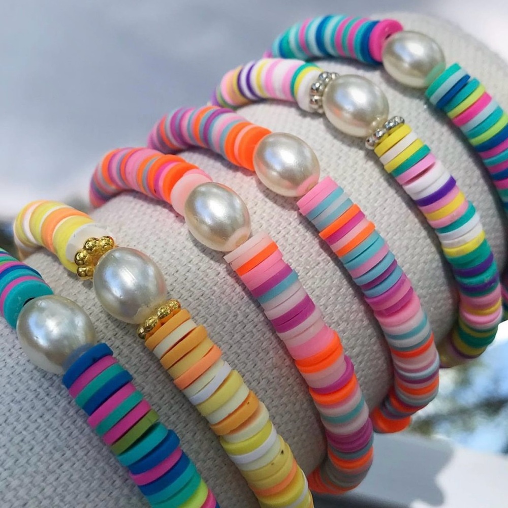 Heishi Pearl Bead Bracelets